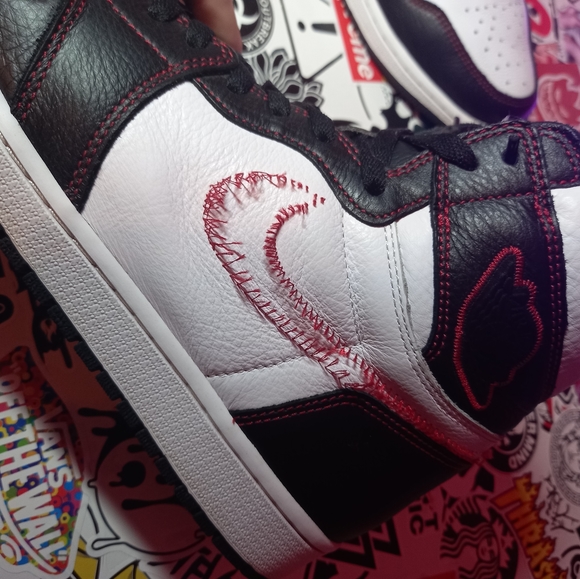 Jordan 1 defiant white black gym red - Picture 6 of 14
